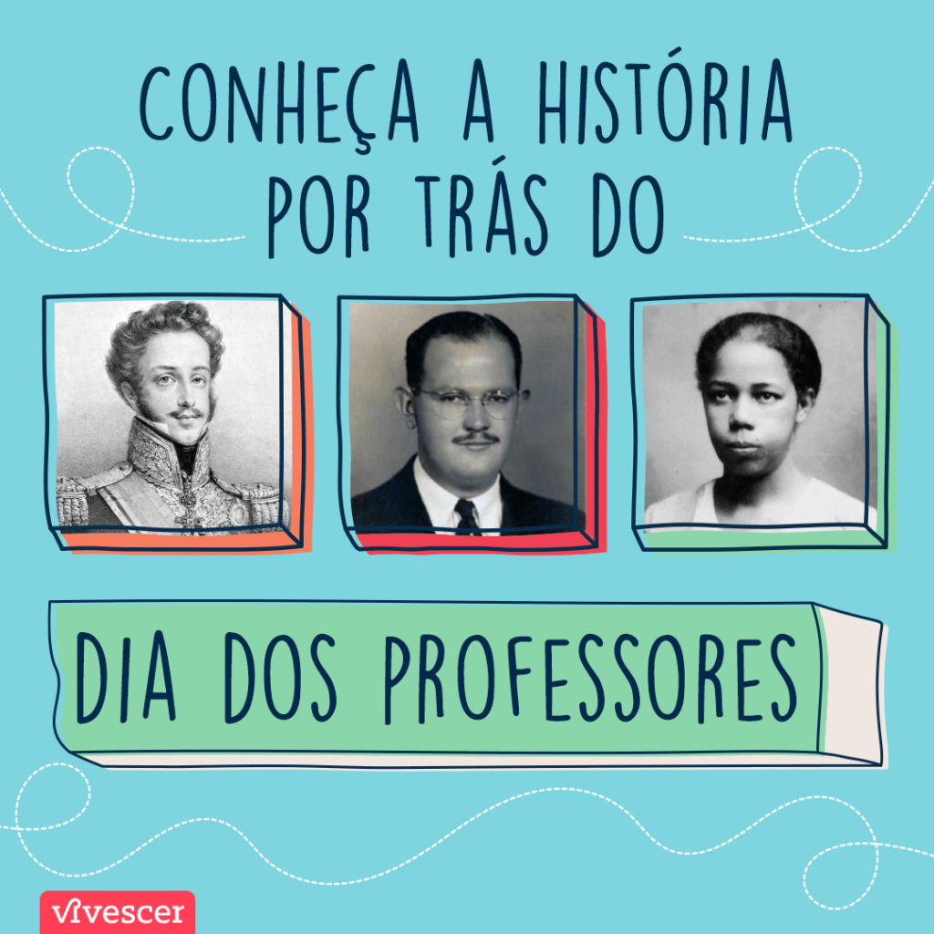 Da esquerda para direta: foto de Dom Pedro I, Salomão Becker e Antonieta de Barros + Texto: 